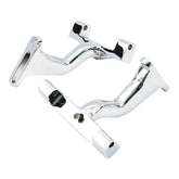 Mount Bracket, Passenger Floorboard. Raised. Chrome Floorboards Mcs