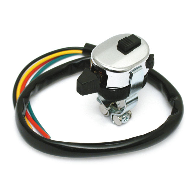 Custom Handlebar Switch, Off/Hi/Low, Horn/Start. Chrome Switches Mcs