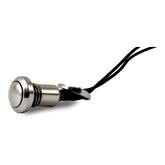 Smooth Push Button Switch. Polished Stainless Switches Universal Mcs