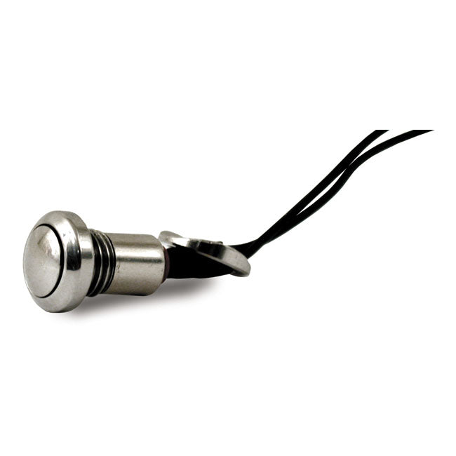 Smooth Push Button Switch. Polished Stainless Switches Universal Mcs