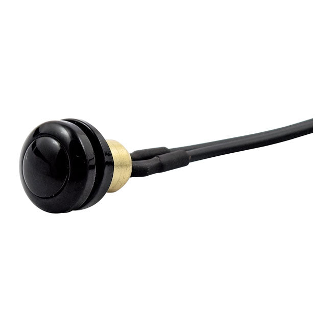 Smooth Push Button Switch. Black Switches Mcs