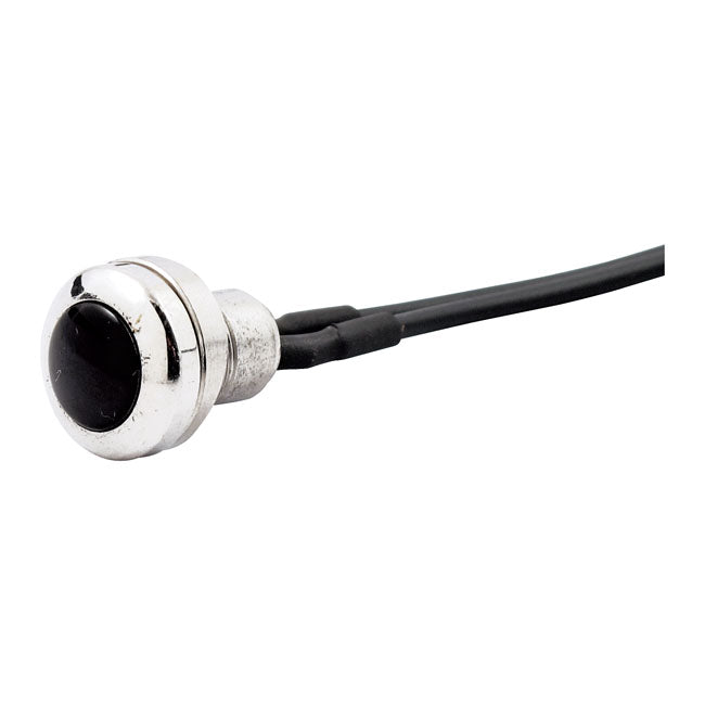 Smooth Push Button Switch. Two Tone Polished/Black Switches Mcs