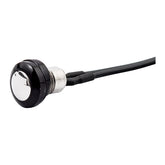 Smooth Push Button Switch. Two Tone Black/Polished Switches Mcs
