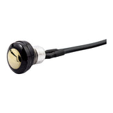 Smooth Push Button Switch. Two Tone Black/Brass Switches Mcs