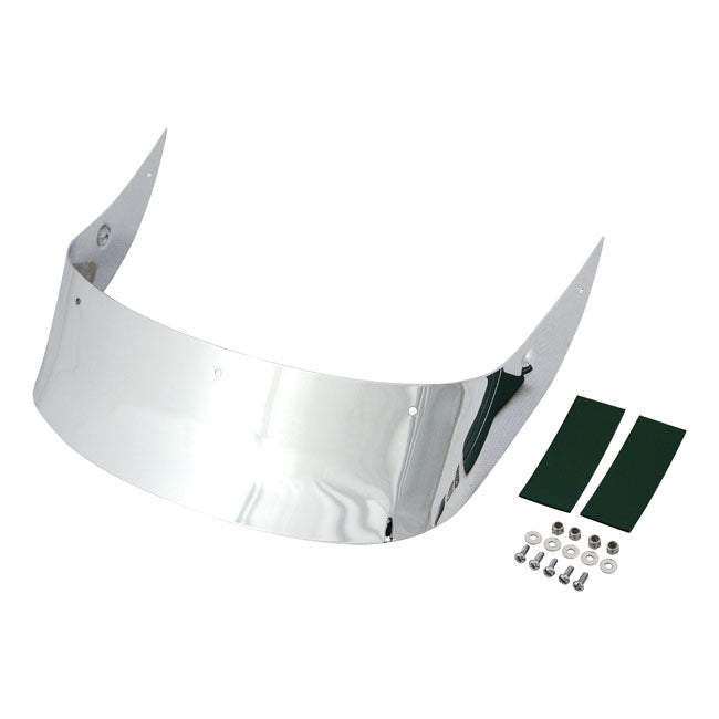 Fatboy Rear Fender Tip, Smooth. Chrome Fender Trims Mcs