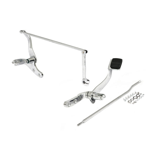 Dyna Forward Control Assembly. Chrome Forward Controls Mcs