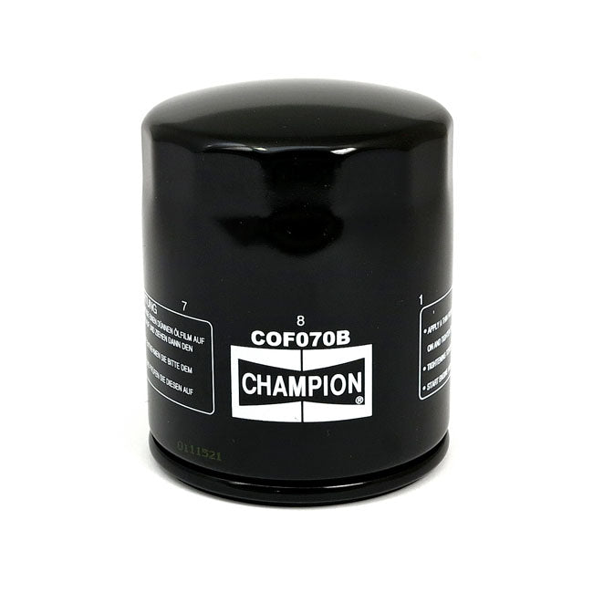Champion, spin-on oil filter. Black OIL FILTERS Champion