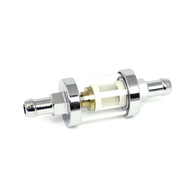 Clear View Fuel Filter, 3/8" Id. Chrome Fuel Filter Mcs