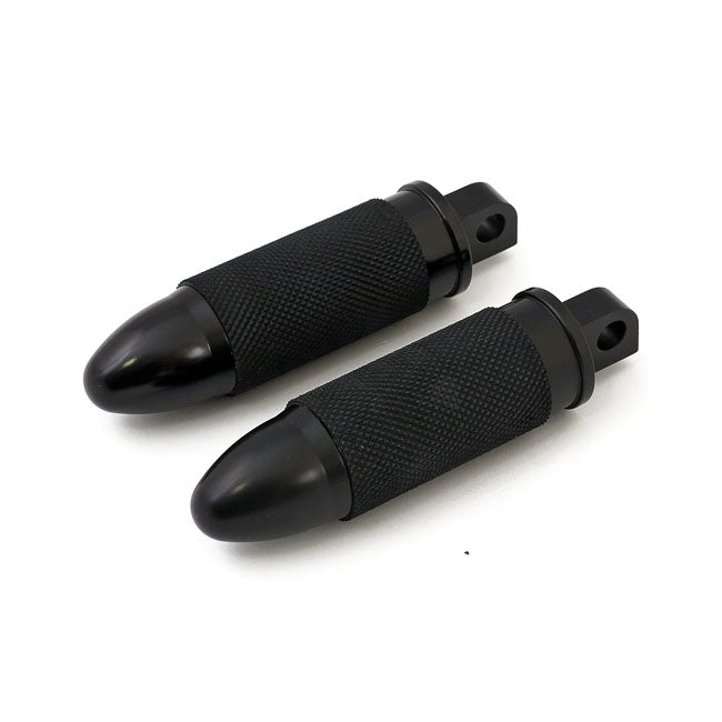Bullet Foot Peg Set. Black Footpegs Mcs