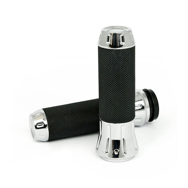 Cobra, Billet Aluminum Grips. Chrome Grips Mcs