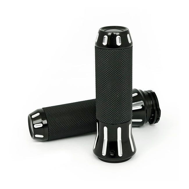 Cobra, Billet Aluminum Grips. Cc Black Grips Mcs