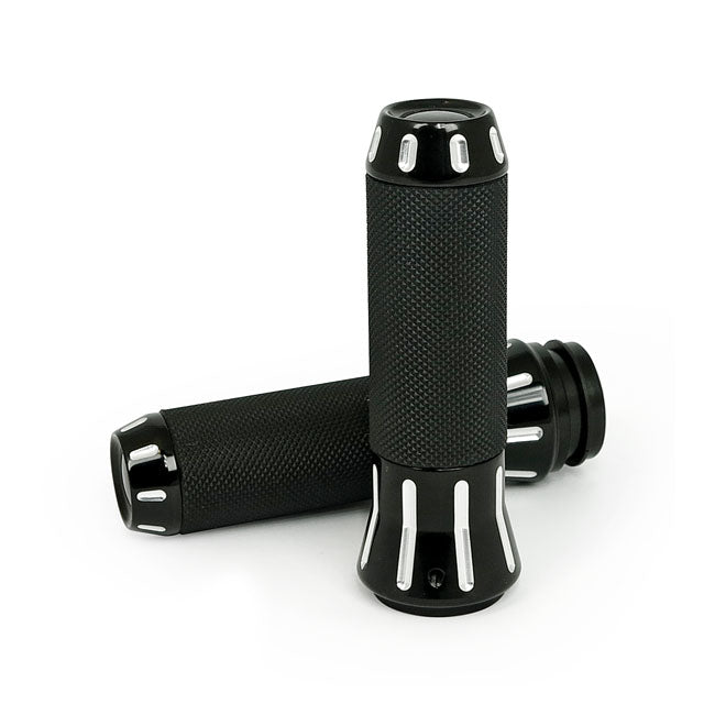 Cobra, Billet Aluminum Grips. Cc Black Grips Mcs
