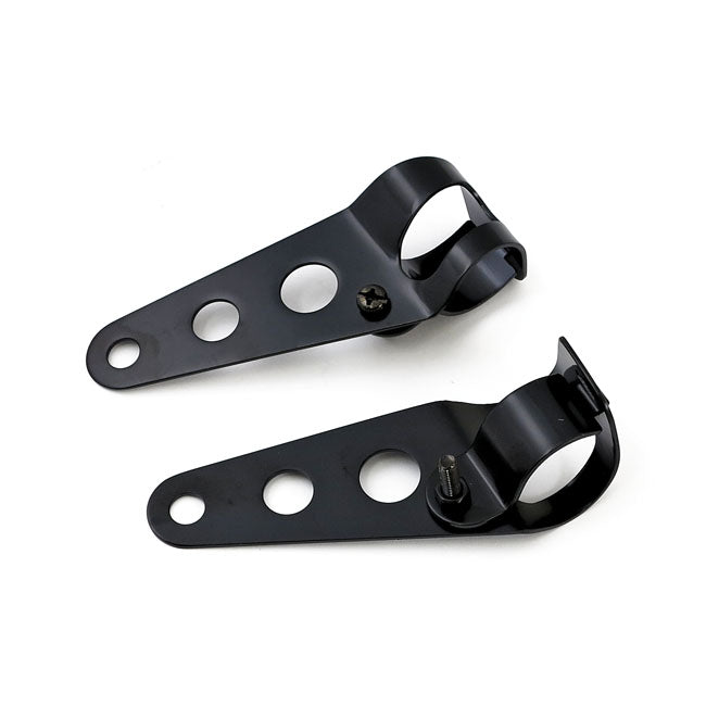 Frisco, Side Mount Headlamp Bracket Set. Black Headlamp Brackets Mcs