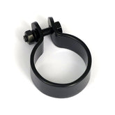 Muffler Middle Clamp 1 1/2" Black Exhaust Mount Parts Mcs