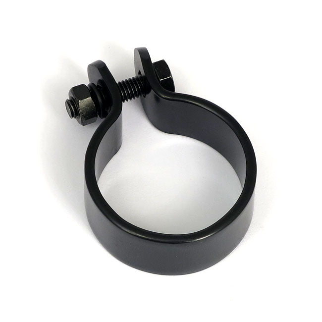 Muffler Middle Clamp 1 1/2" Black Exhaust Mount Parts Mcs