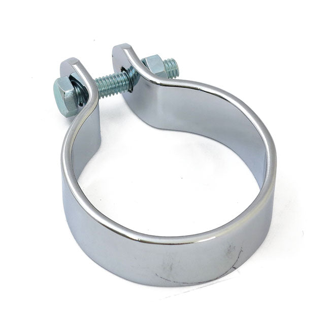 Muffler Middle Clamp 1 7/8" Chrome Exhaust Mount Parts Mcs