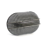 Breather Style Air Cleaner Assembly, Oval. Chrome Air Cleaner Mcs