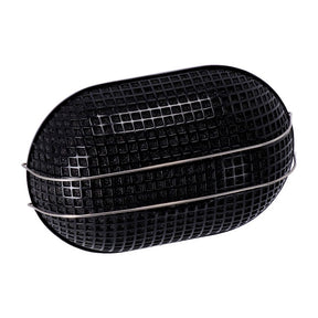 Breather Style Air Cleaner Assembly, Oval. Black Air Cleaner Mcs