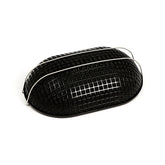Breather Style Air Cleaner Assembly, Oval. Black Air Cleaner Mcs