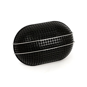 Breather Style Air Cleaner Assembly, Oval. Black Air Cleaner Mcs
