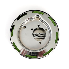7" Round Air Cleaner Assembly. Chrome Air Cleaner Mcs