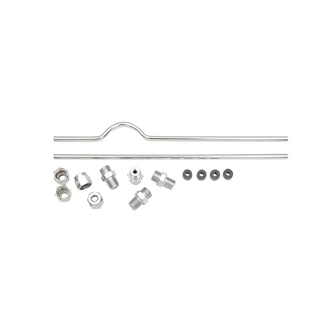 Sportster Rocker Box Oil Line Kit. Chrome Rocker Oil Lines Mcs