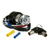 Dyna Style Ignition Switch, Round Key, 2 Wire. Chrome Switches Ignition Mcs