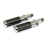Sundance O Ring Foot Pegs. Universal 3/8 24 Mount. Chrome Footpegs Mcs