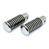 Sundance O Ring Foot Pegs. Large Diameter. Female Mount Footpegs Mcs