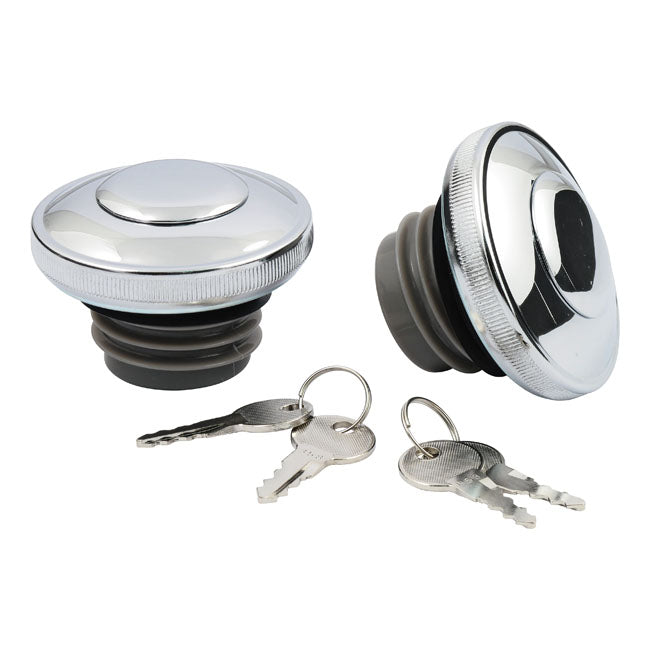 Gas Cap Set With Lock, Chrome Mcs Default Title