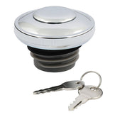 Gas Cap Vented With Lock, Chrome Gas Cap Mcs