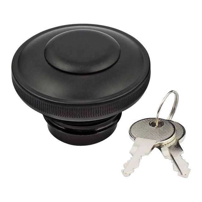 Gas Cap Vented With Lock, Black Gas Cap Mcs