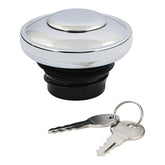Gas Cap Vented With Lock, Chrome Gas Cap Mcs