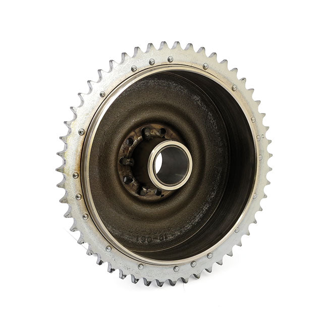 67 72 B.T. Rear Brake Drum & Sprocket. Chrome Brake Drums Mcs