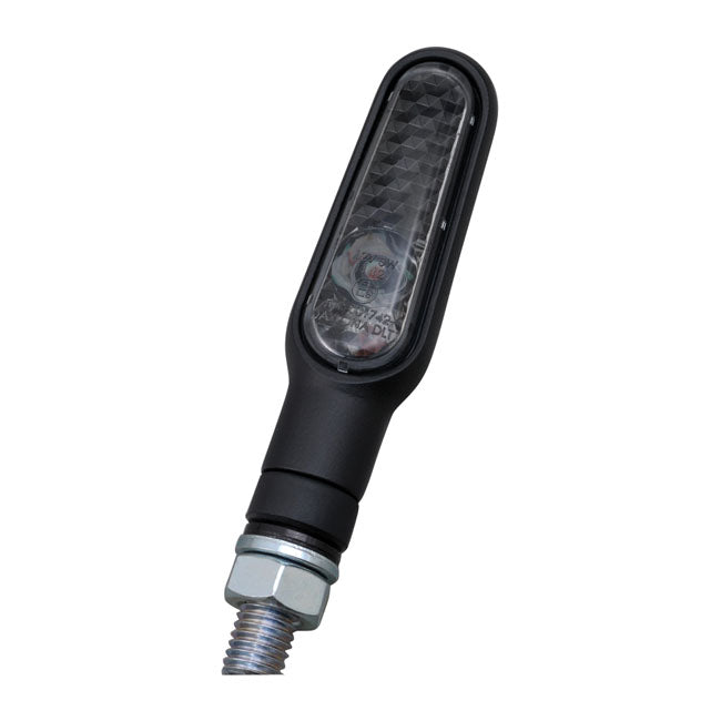 Daytona, D-Light mini LED turn signal set. Black, smoke lens TURN SIGNALS Daytona