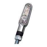 Daytona,D-Light mini LED turn signal set. Chrome, clear lens TURN SIGNALS Daytona
