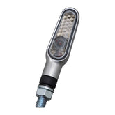 Daytona,D-Light mini LED turn signal set. Silver, smoke lens TURN SIGNALS Daytona