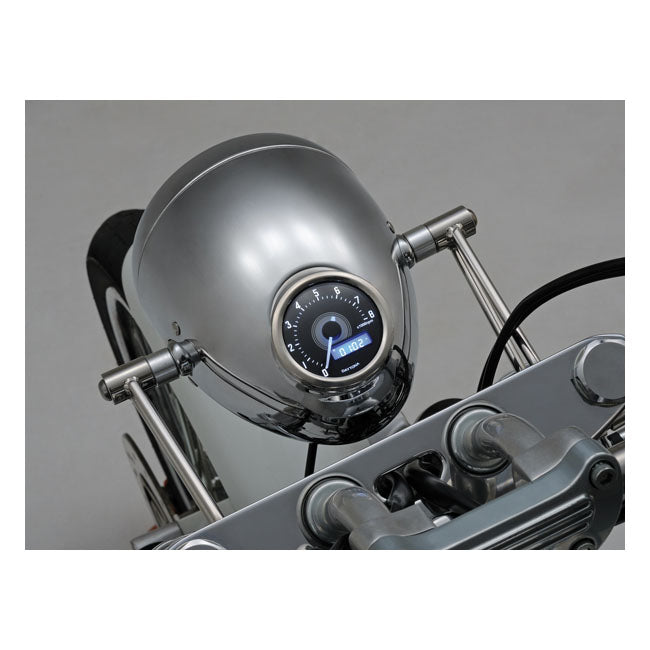 Bracket For ''Vintage'' Headlamp. 41mm Fork Tubes. Polished Ss Headlamp Brackets Mcs