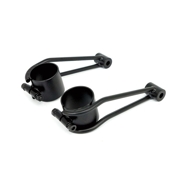 Bracket For ''Vintage'' Headlamp. 41mm Fork Tubes. Black Headlamp Brackets Mcs