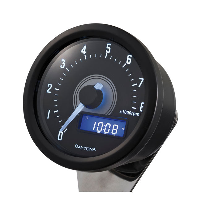 Daytona Velona60 Tachometer 8000 Rpm Bl Tachometers Daytona