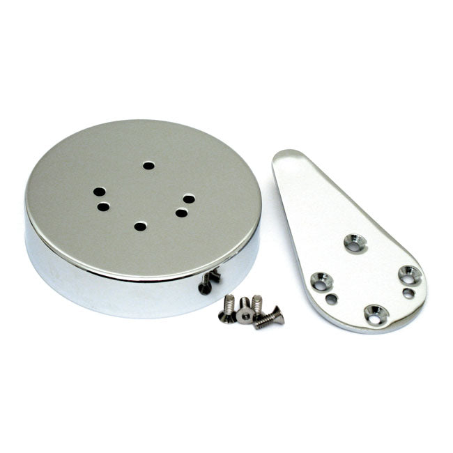 Dust Shield & Shift Lever Kit. Chrome Transmission Top Cover Parts Mcs