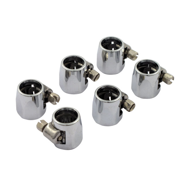 Econ O Fit Hose Clamps. 1/4". Chrome Hose Clamps Mcs
