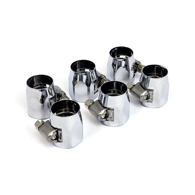 Econ O Fit Hose Clamps. 5/16" To 3/8". Chrome Hose Clamps Mcs