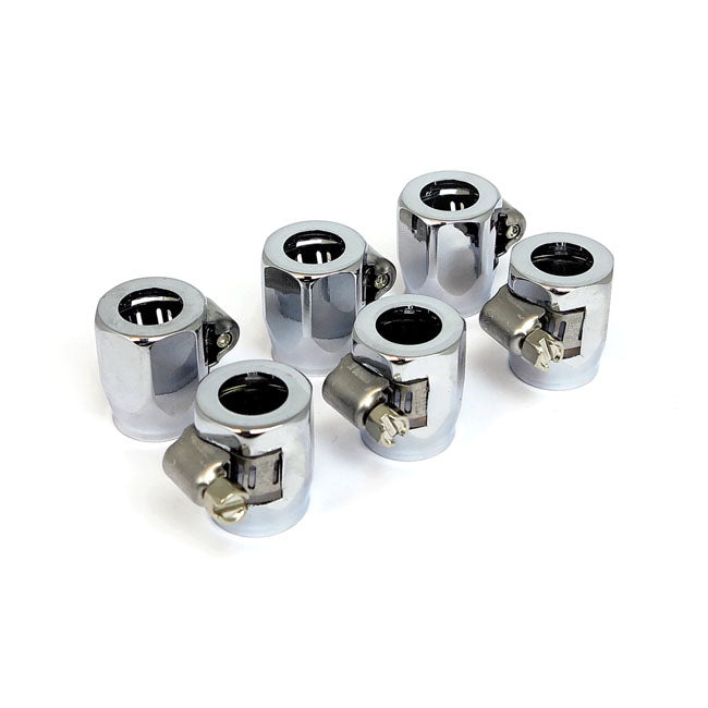 Econ O Fit Hose Clamps. 5/16" To 3/8". Chrome Hose Clamps Mcs