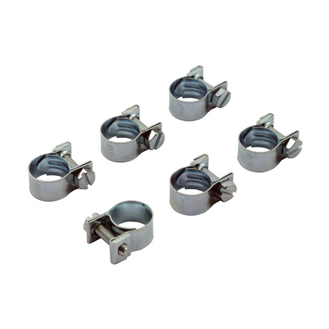 Aba hose clamps, 12mm for 1/4" hose. Zinc plated HOSE CLAMPS Aba