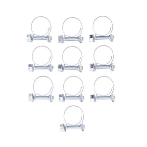 Aba hose clamps, 17mm for 3/8" hose. Zinc plated HOSE CLAMPS Aba