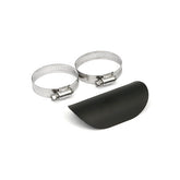 Universal Smooth Heat Shield 4" Long Black Exhaust Heat Shields Mcs