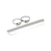 Universal Smooth Heat Shield 10" Long Chrome Exhaust Heat Shields Mcs