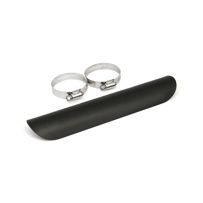 Universal Smooth Heat Shield 10" Long Black Exhaust Heat Shields Mcs