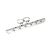 Universal Bullet Hole Heat Shield 14" Long Chrome Exhaust Heat Shields Mcs